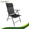 Садове крісло складане регульоване з підголівником Gardlov Black 2 шт (5900779964457)