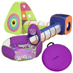 Намет для дітей з тунелями Kruzzel 5 в 1 з кульками (5900779964549)