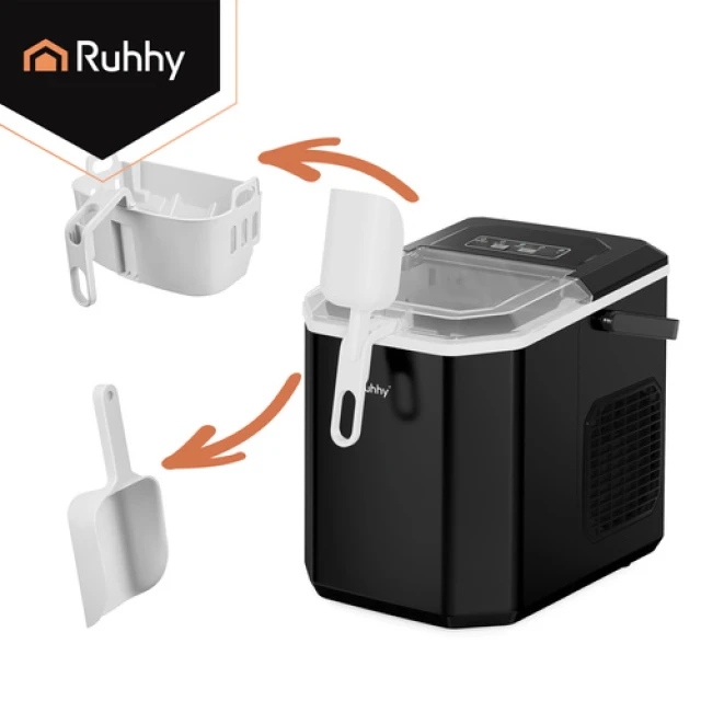 Льдогенератор Ruhhy 1,2 л 12 кг/24 ч Black (5900779964631)