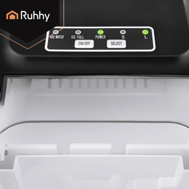 Льдогенератор Ruhhy 1,2 л 12 кг/24 ч Black (5900779964631)