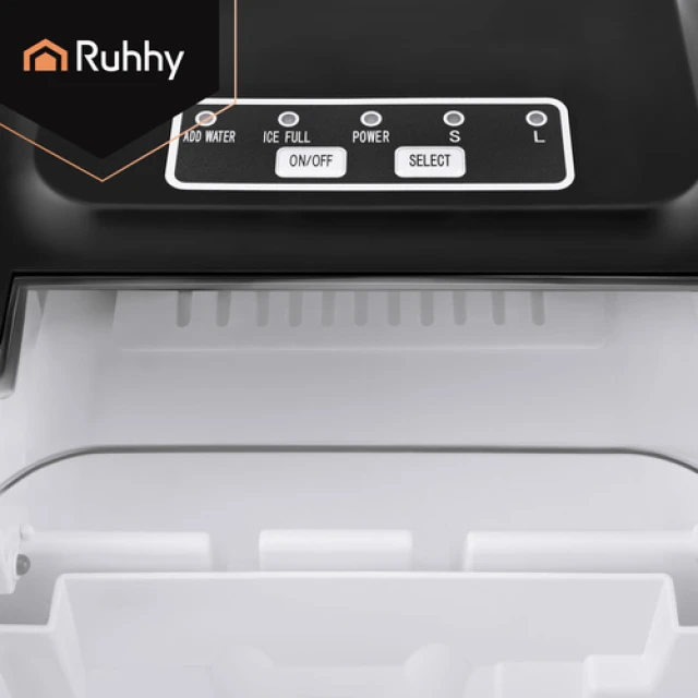 Льдогенератор Ruhhy 1,2 л 12 кг/24 ч Black (5900779964631)