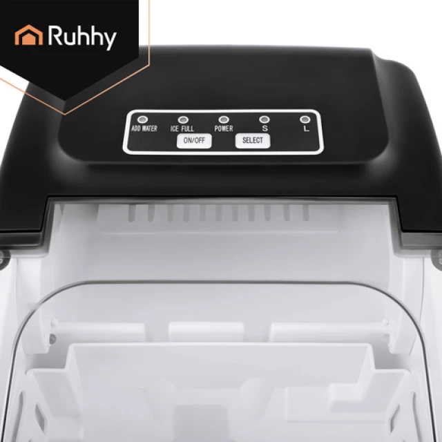 Льодогенератор Ruhhy 1,2 л 12 кг/24 год з лопаткою Silver (5900779964648)