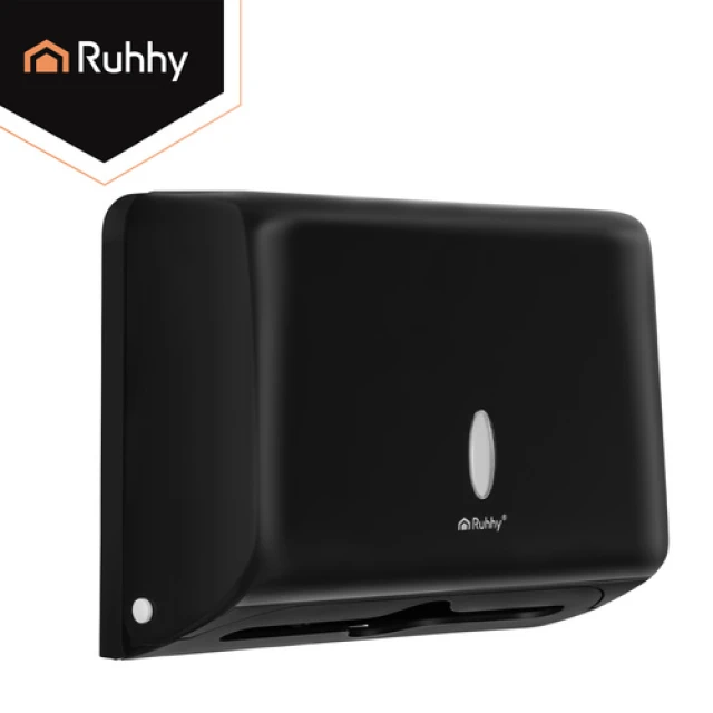 Диспенсер для паперових рушників настінний Ruhhy Black (5900779964662)