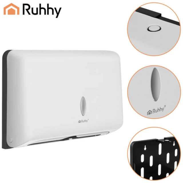 Диспенсер для паперових рушників настінний Ruhhy White (5900779964679)