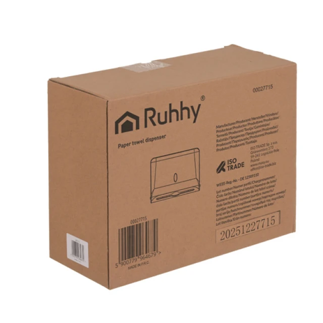 Диспенсер для паперових рушників настінний Ruhhy White (5900779964679)