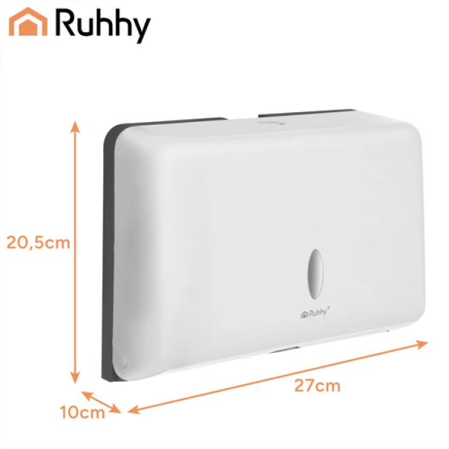 Диспенсер для паперових рушників настінний Ruhhy White (5900779964679)