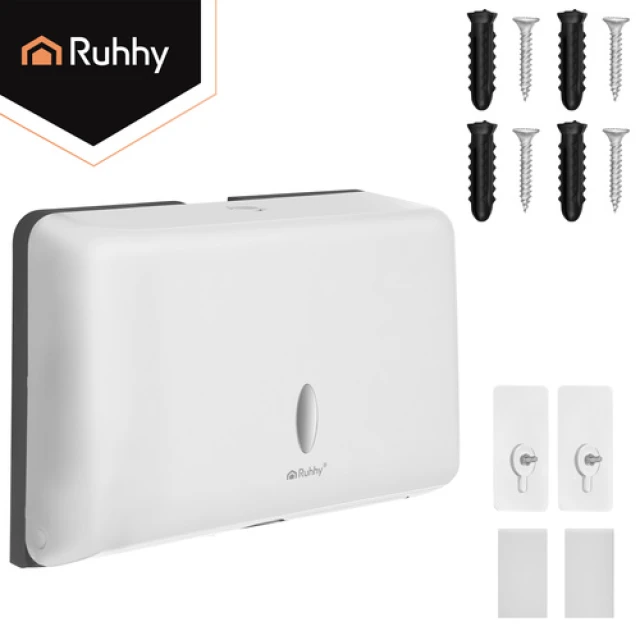 Диспенсер для паперових рушників настінний Ruhhy White (5900779964679)