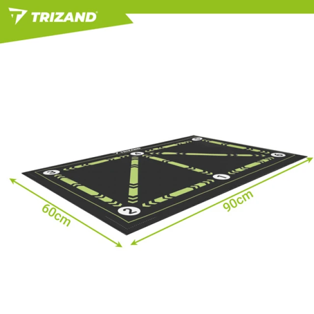 Тренувальний килимок для футболу Trizand 60x90 см (5900779964709)