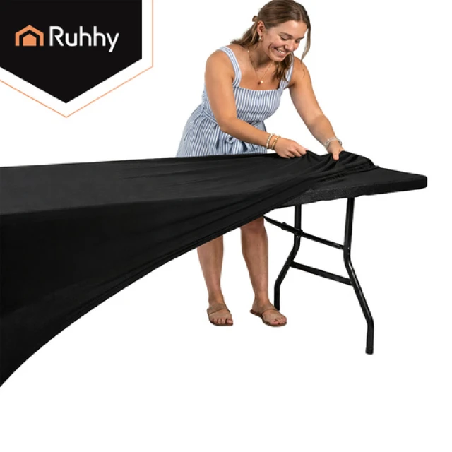 Чохол для банкетного столу Ruhhy 183x75x75 см Black (5900779964716)