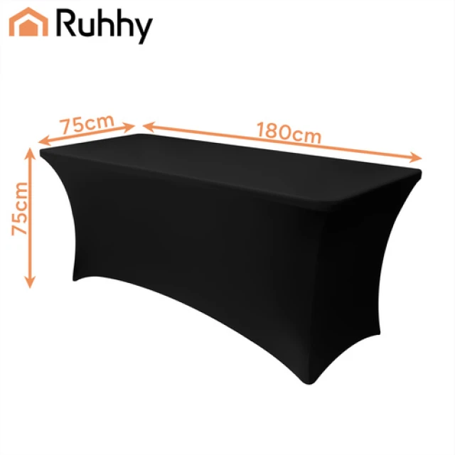 Чохол для банкетного столу Ruhhy 183x75x75 см Black (5900779964716)