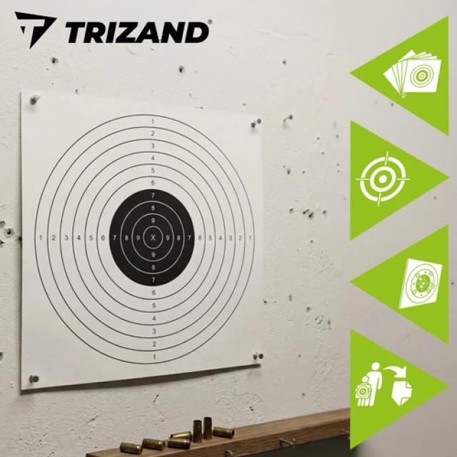 Мишень для стрельбы Trizand 50x50 см 100 шт (5900779964754)