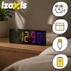 Часы-будильник Izoxis LED с дисплеем температуры USB (5900779964778)