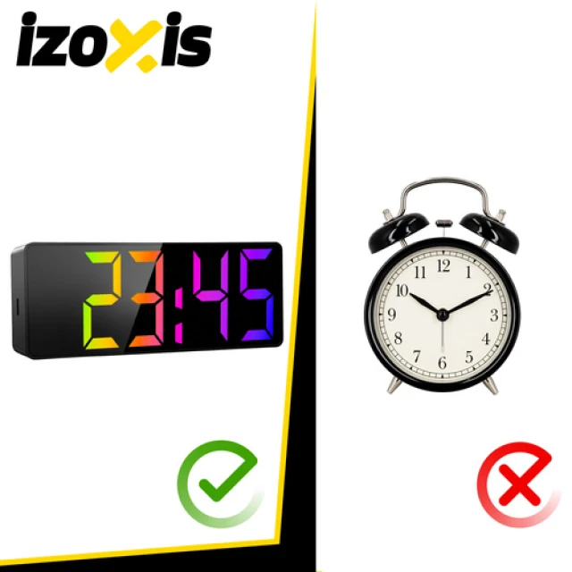 Часы-будильник Izoxis LED с дисплеем температуры USB (5900779964778)