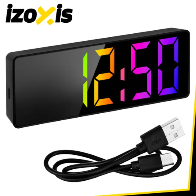 Часы-будильник Izoxis LED с дисплеем температуры USB (5900779964778)