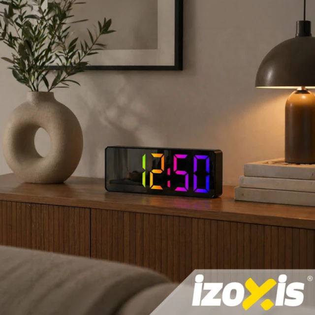 Часы-будильник Izoxis LED с дисплеем температуры USB (5900779964778)