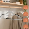 Набір протиковзних вішаків для одягу Ruhhy 42 см 20 шт Grey (5900779964792)