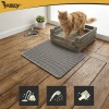 Килимок під туалет для котів Purlov 60x45 см Grey (5900779964877)