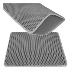 Килимок під туалет для котів Purlov 60x45 см Grey (5900779964877)