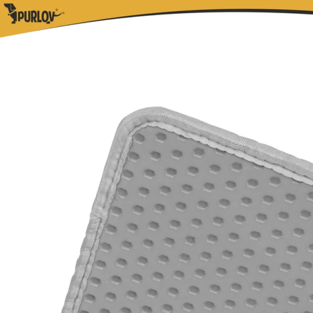 Килимок під туалет для котів Purlov 60x45 см Grey (5900779964877)