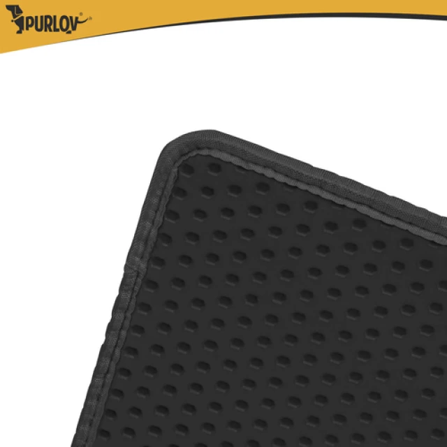 Килимок під туалет для котів Purlov 60x45 см Black (5900779964884)