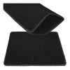 Килимок під туалет для котів Purlov 60x45 см Black (5900779964884)