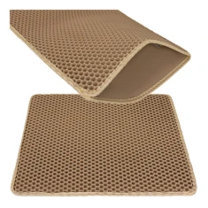 Килимок під туалет для котів Purlov 60x45 см Beige (5900779964891)