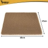Килимок під туалет для котів Purlov 60x45 см Beige (5900779964891)