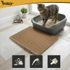 Килимок під туалет для котів Purlov 60x45 см Beige (5900779964891)