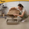 Килимок для котячого туалету Purlov 75x55 см Beige (5900779964907)