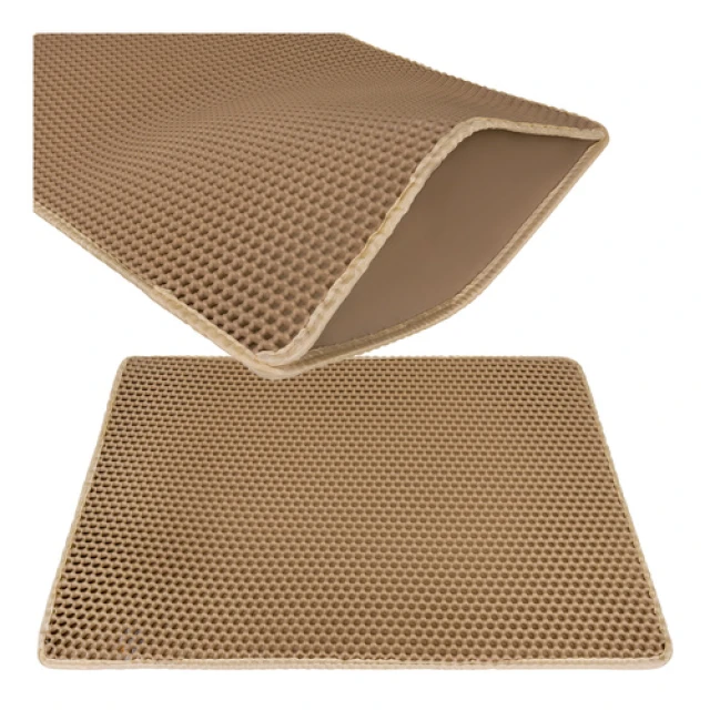 Килимок для котячого туалету Purlov 75x55 см Beige (5900779964907)
