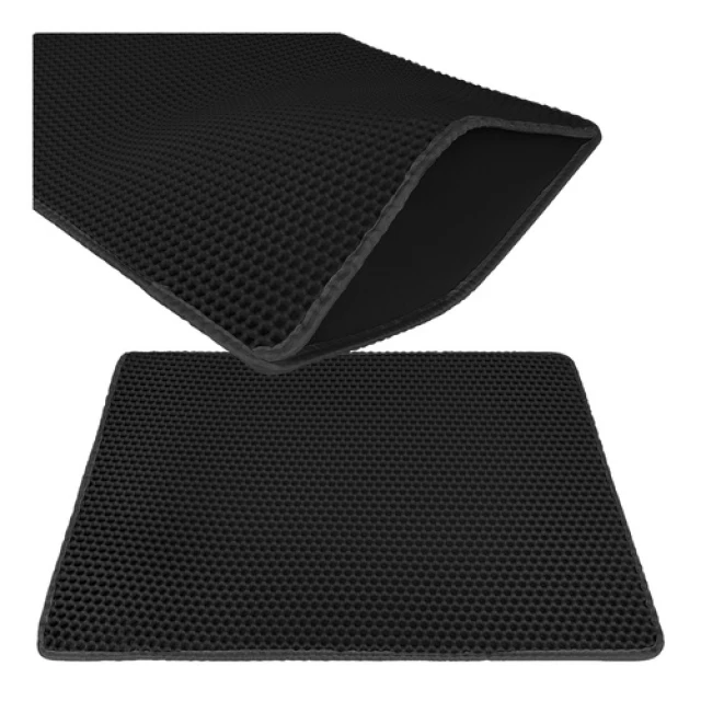 Килимок під туалет для котів Purlov 75x55 см Black (5900779964914)