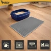 Килимок для туалету для котів Purlov 75x55 см Grey (5900779964921)