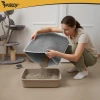 Килимок для туалету для котів Purlov 75x55 см Grey (5900779964921)