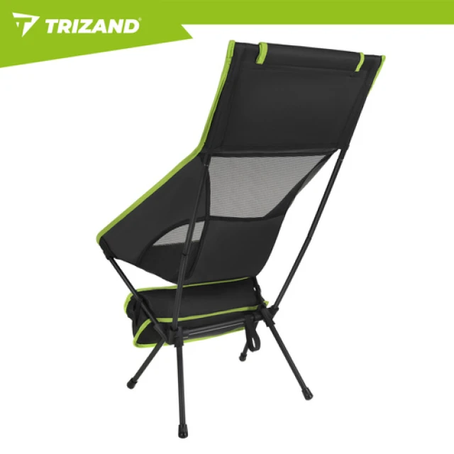 Рибальське крісло Trizand 41x52x86 см складне з чохлом Black (5900779964983)