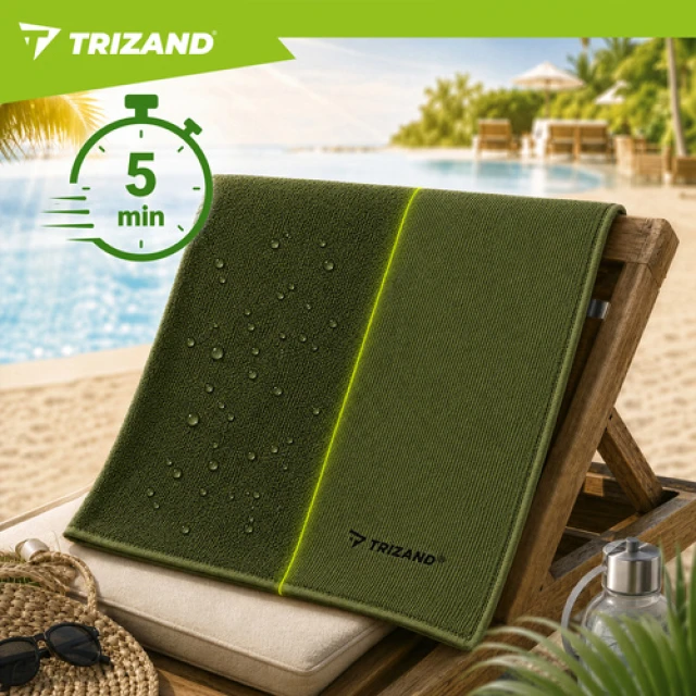 Рушник швидкосхнучий Trizand 120x60 см Green (5900779965027)