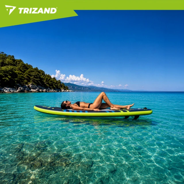 SUP-доска Trizand 320 см надувная с веслом насосом и рюкзаком 150 кг (5900779965065)