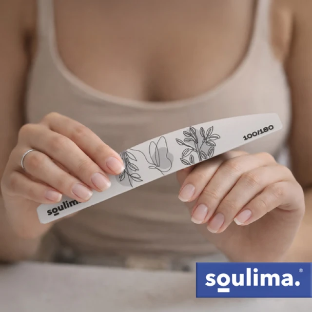 Пилочки для нігтів Soulima Slim 100/180 100 шт (5900779965072)