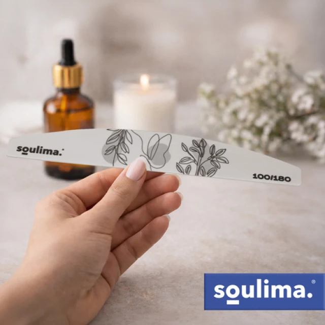 Пилочки для нігтів Soulima Slim 100/180 100 шт (5900779965072)