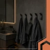 Вішалка настінна потрійна Ruhhy 7x2x3 см 5 шт Matte Black (5900779965447)
