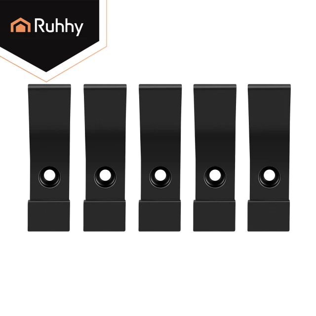 Вішалка настінна потрійна Ruhhy 7x2x3 см 5 шт Matte Black (5900779965447)