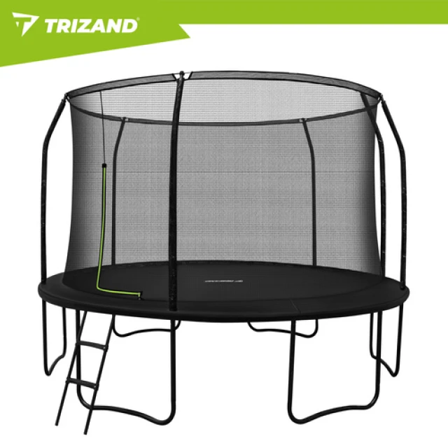 Батут садовий Trizand HQ 366 см з сіткою і драбиною 150 кг (5900779965621)