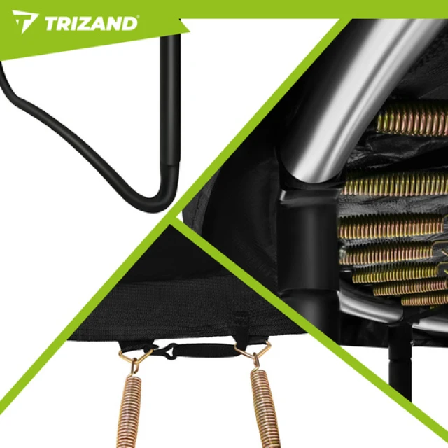 Батут садовий Trizand HQ 366 см з сіткою і драбиною 150 кг (5900779965621)