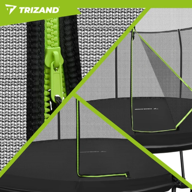 Батут садовий Trizand HQ 366 см з сіткою і драбиною 150 кг (5900779965621)