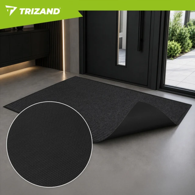Килимок придверний Trizand 80x120 см з протиковзною основою (5900779965638)