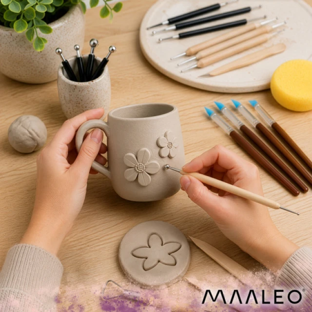Набір для ліплення з глини Maaleo 30 предметів (5900779965713)