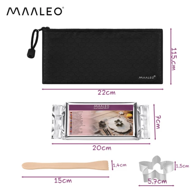 Набір для ліплення з глини Maaleo 30 предметів (5900779965713)