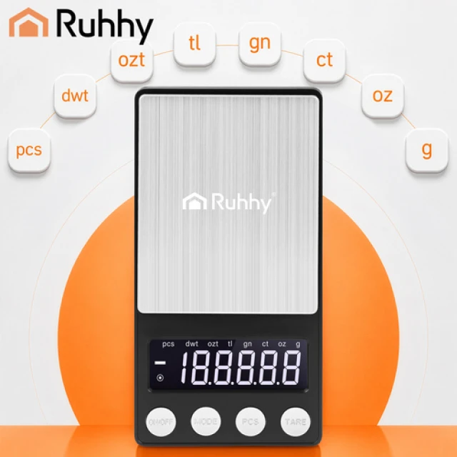 Ваги кишенькові Ruhhy 500 г x 0,01 г Black (5900779965805)