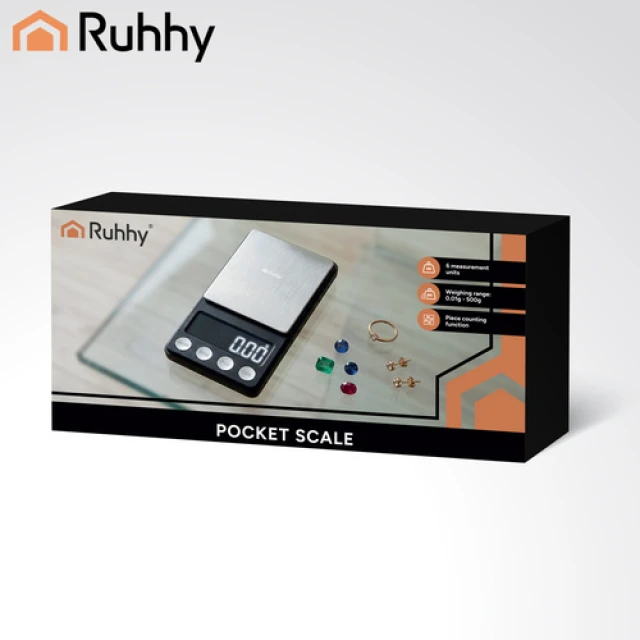 Ваги кишенькові Ruhhy 500 г x 0,01 г Black (5900779965805)