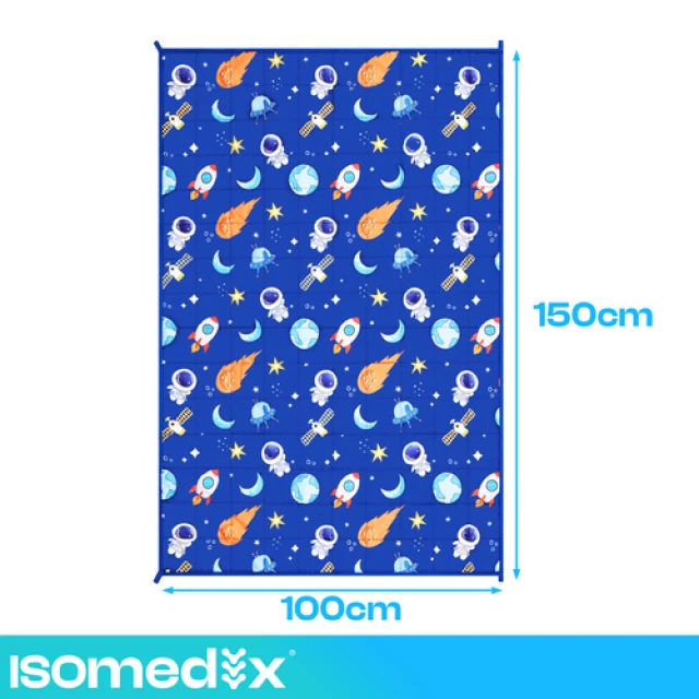 Обважнена ковдра Isomedix 100x150 см 3 кг Blue (5900779965836)