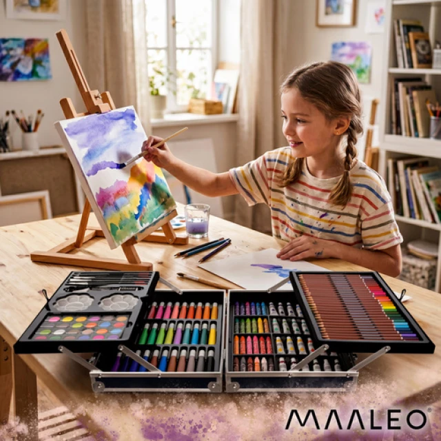 Набір для малювання Астронавт Maaleo 144 предмети у валізі (5900779965911)